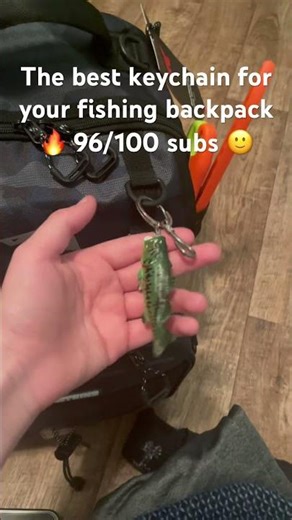 The BEST fishing keychain for your backpack!🔥bass keychain! #bassfishing #god loves you