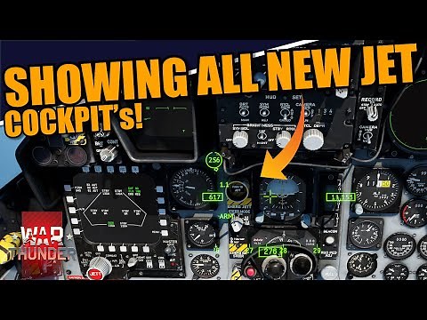 War Thunder DEV - SHOWCASING ALL the NEW COCKPITS for the NEW JETS! It looks AMAZING! MFD's & MORE!