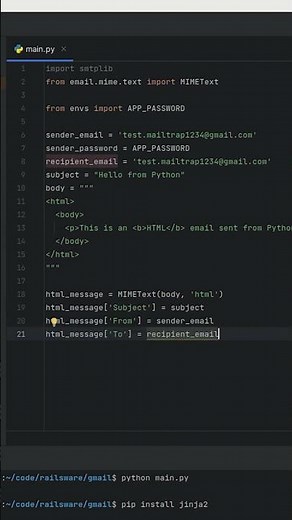 HTML emails in Python with Gmail - Email FAQ by Mailtrap