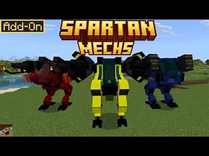Finally Good Mechs In Minecraft (New Spartan Mech Addon Minecraft Bedrock)