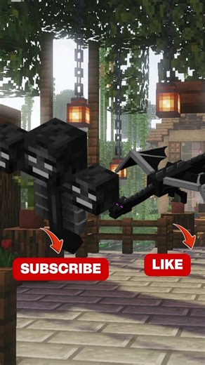 WITHER VS ENDER DRAGON TEAM #shorts #minecraft #minecraftshorts