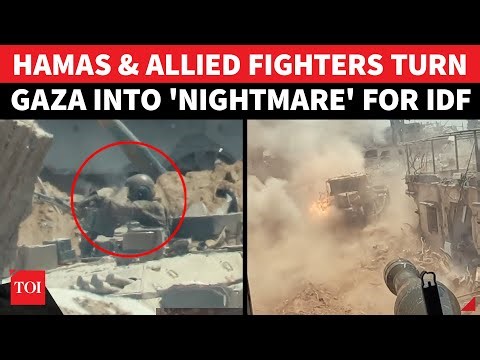 ON CAM: Hamas 'HUNTS DOWN' Israeli Soldier Moment He Steps Out Of Merkava Tank | Watch | Gaza