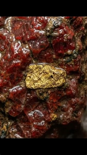 Prying a RAW GOLD NUGGET out of bloody solid rock! ⛏️🤯 #gold #goldrush #goldnugget #miningapp