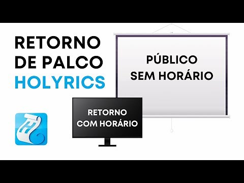 Retorno de Palco com Relógio e Tela Público sem Relógio no Holyrics