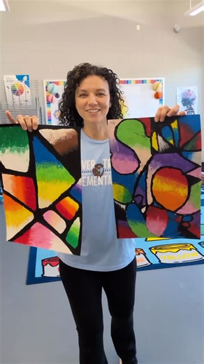 Kristen Schauer | 🌀 Abstract Name Designs with 3rd Grade 🖌️✨ This project is one of my favorites because it blends creativity with skill-building step by... | Instagram