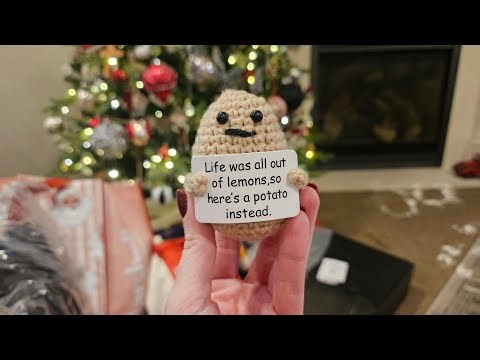 Mini Positive Potato, Funny Birthday Gift, Stocking Stuffer