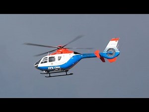 Eurocopter EC-135P-2 Police Polizei Helicopter D-HTWO at Airbus Factory Hamburg Germany