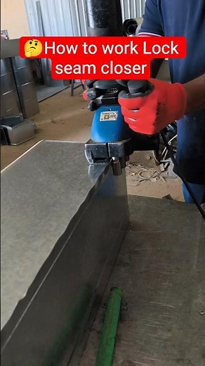 Duct Lock Seam Closer Machine Work#DuctWork#HVAC #DuctSeamCloser#short #WorkshopTools#Engineering