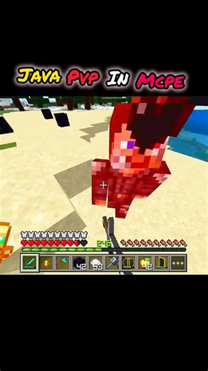 Java pvp in mcpe | sword and mace shots #minecraft #viral #shorts