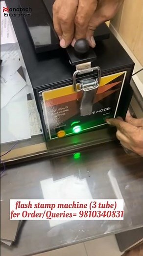 3 Tubes Flash Stamp Machine (UPS Model)