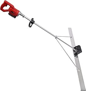 Power Concrete Screed Vibrating Tool, Electric Cordless Screed Cement Finishing Vibrating Motor with 4.9ft Stainless Steel Board, Power Screed Concrete Finishing Vibra Tool