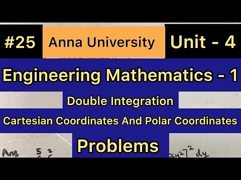 Engineering Mathematics - 1 | #25 | Cartesian And Polar Coordinates | Tamil