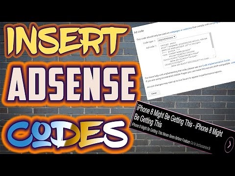 How To Insert Google Adsense Codes Into Your Website 2017