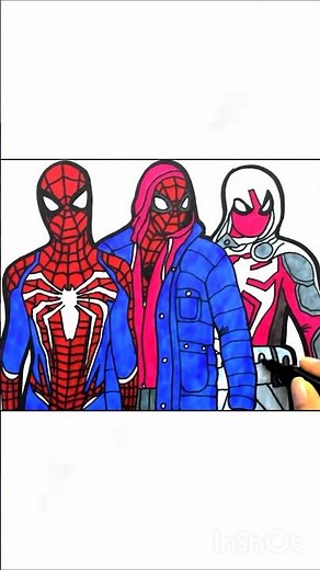 How To Draw Insomniac Spider-Man Suits #SpiderMan4 #art #tutorial #shorts