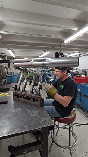 Doc Jones making some new FE headers for the dyno! #dyno #grubbs #texoma #fe #ford #engine #power