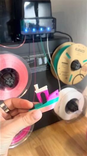 This multicolor 3D printer is going to level up my Robotics projects 🤩🤖🔥 #3dprinting #elegoo