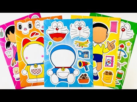 [Sticker ASMR] 🫧 Decorating a Satisfying Doraemon Sticker Book ASMR 🐰 도라에몽 스티커 꾸미기 ドラえもん