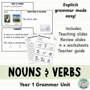Year 1 Grammar - Nouns & Verbs - Explicit Teaching and Review