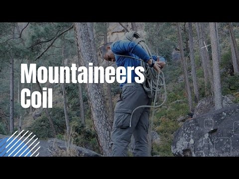 Learn How to Coil the climbing rope - mountaineers coil