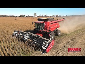 Parker Farms Soybean Harvest With Case IH 7250, 7120 Combines