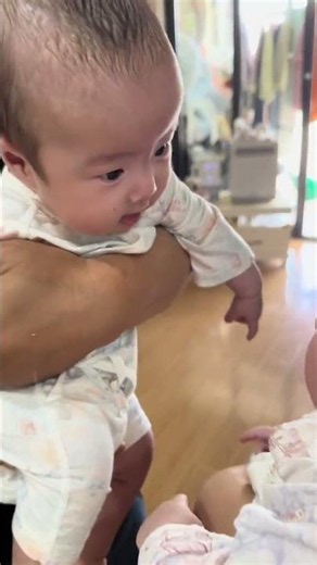 Our Twin Babies Have the Cutest Interactions 🥰 #twins #babylife #twinlife