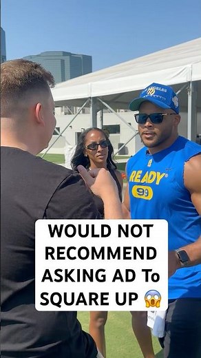 Aaron Donald SQUARE UP Challenge 😱😱 #squareup #challenge #aarondonald #football #shortsfeed