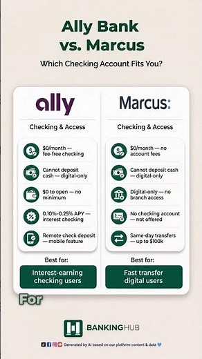 Ally Bank vs Marcus: One Login vs Best Rates Setup #Shorts