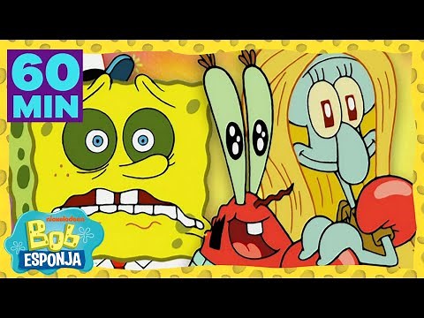 Bob Esponja | O Melhor da 5ª Temporada de Bob Esponja em 1 Hora! Parte 1 | Bob Esponja em Português