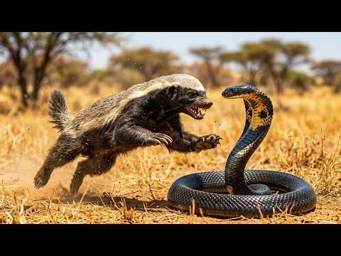 Mother Honey Badger’s Revenge on Deadly Cobra | Brutal Wildlife Battle