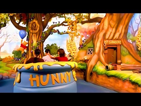 [4K] Pooh's Hunny Hunt: Trackless Dark Ride - 25th Anniversary POV - Tokyo Disneyland | 4K 60FPS
