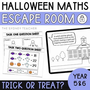 Halloween Maths Escape Room, Problem Solving Treasure Hunt (digital) - Etsy UK