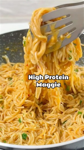 High Protein maggie exists😳 #recipe #maggie #food #easyrecipe #noodles #shorts