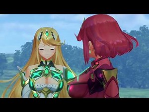 Together with Rex . Cutscene . Xenoblade Chronicles 2 .