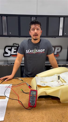 DIY Tips Tricks Day 20: Using a multimeter to check your seat heaters without removing your seat covers! #theseatshop #diy #doityourselfproject #truck #trucklife #truckseats #truckupholstery #seatheater #multimeter #f150 #f250 #ramtruck #chevytruck #gmctruck #fordtruck #toyotatruck #americanmade | The Seat Shop