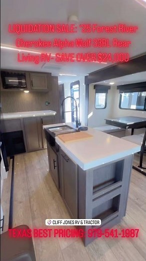 2025 Forest River Cherokee Alpha Wolf 33RL Rear Living Travel Trailer- TEXAS BEST PRICING!