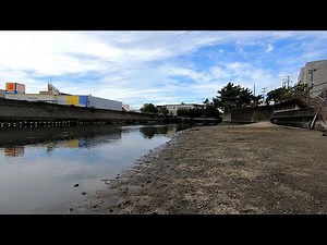 境川水門下流でハゼ釣り 千葉県浦安市境川水門下流
