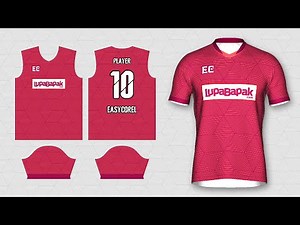 EASY!! How to Create Soccer - Football - Futsal Jersey Design in CorelDraw