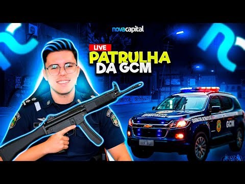 NOVA CAPITAL ROLEPLAY! 🚔 PATRULHA DA GCM + SORTEIO | LIVE MTA 🚨