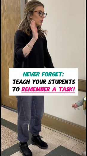 Here is a strategy you can utilize with your students (children or husband) to help them remember something you would like them to do. After you present your instruction to the class, have them repeat it back to you. For example: Teacher: “Boys and girls, when we go inside the classroom, you are going to wash your hands and get your snack. Say it with me, ‘Wash hands, get snack.’” Teacher and students (in unison): “Wash hands, get snack.” Teacher: “Fantastic! By yourselves” Students: “Wash hands