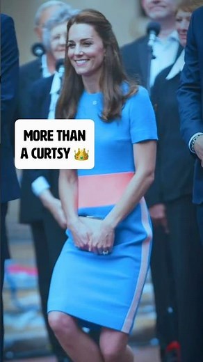 Curtsy isn’t required. It’s traditional gesture of courtesy, respect. Catherine continues to observe