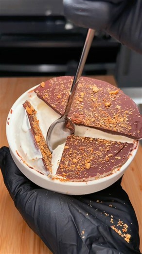 270cal | 20g P | CHEESECAKE BOWL🥣 #recipe #healthy #gym #food #foodie #desseet #viral #cooking