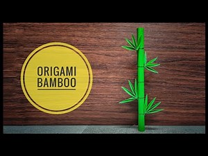 Origami Bamboo | Origami Plants | Origami tutorial | Paper craft