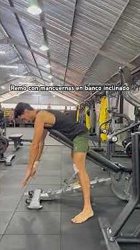 Remo con mancuernas en banco inclinado #espalda #tecnica #entrenamiento ‪@aantonioovera‬