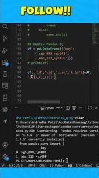 Dentsu Pandas Data Scientist Interview Question@datatechinfo #instaedits #viralreels #pandas