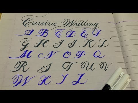 “Beautiful Cursive Writing A to Z ✍️ | Calligraphy Alphabet for Beginners”#viralvideo