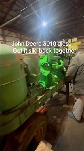 John Deere 3010 diesel going back together