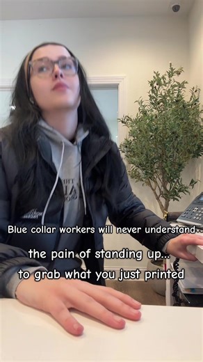 OSHA doesn’t talk enough about the office printer commute….#fypシ゚viral #bluecollar #hardworking