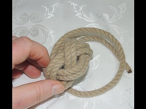 How to Tie Turks Head Knot on Your Hand to Create a Woggle or Neckerchief Slide 4 Bight Turk's Head
