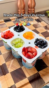 17K views · 112 reactions | Made this summer yogurt fruit ice pops 3 days in a row! Our boys are obsessed!! Healthy and delish 𢡄諾 #summer #icepops #fruits #healthy #kids #toddler #boymom #food #dessert #icecream #probiotic | Dadsfoodtoday | Facebook