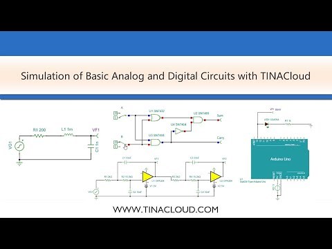 Online Simulation of Basic Analog/Digital Circuits